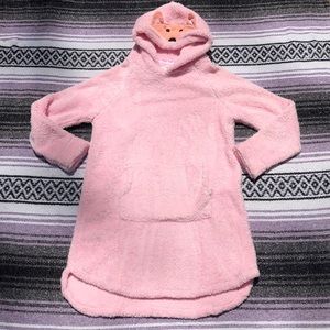 Fuzzy Pink Long Pull Over